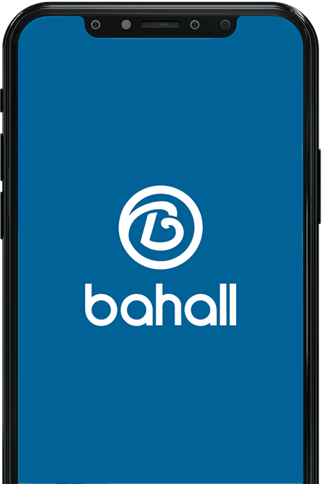 Smartphone com app Bahall
